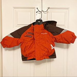 Columbia Orange & Brown Coat Size 6M